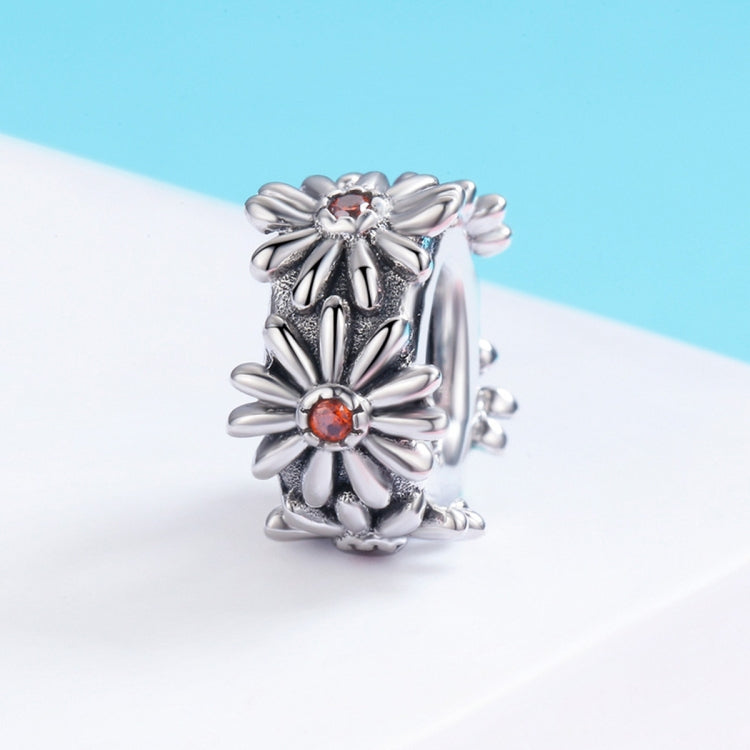 Accessori per collana braccialetto fai da te con perline ghirlanda margherita in argento sterling S925