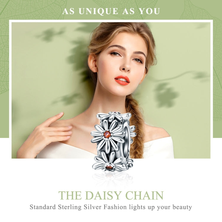 Accessori per collana braccialetto fai da te con perline ghirlanda margherita in argento sterling S925
