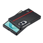 LC.IMEEKE Custodia per telefono antiurto con struttura in fibra di carbonio 3 in 1, For Galaxy Z Fold8 5G, For Galaxy Z Fold8 Ultra 5G, For Galaxy Z Flip8 5G, For Samsung Galaxy Z Flip6 / Flip7 FE, For Samsung Galaxy Z Fold7 5G                         ...
