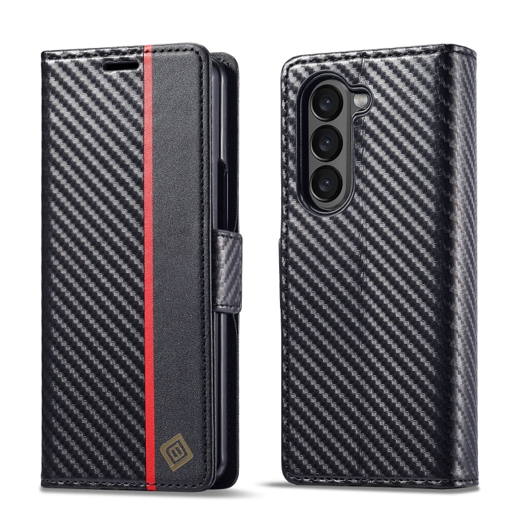 Custodia per telefono in pelle LC.IMEEKE in fibra di carbonio, For Galaxy Z Fold8 5G, For Galaxy Z Fold8 Ultra 5G, For Galaxy Z Flip8 5G, For Samsung Galaxy Z Flip6 / Flip7 FE, For Samsung Galaxy Z Fold7 5G, For Samsung Galaxy Z Flip7 5G               ...