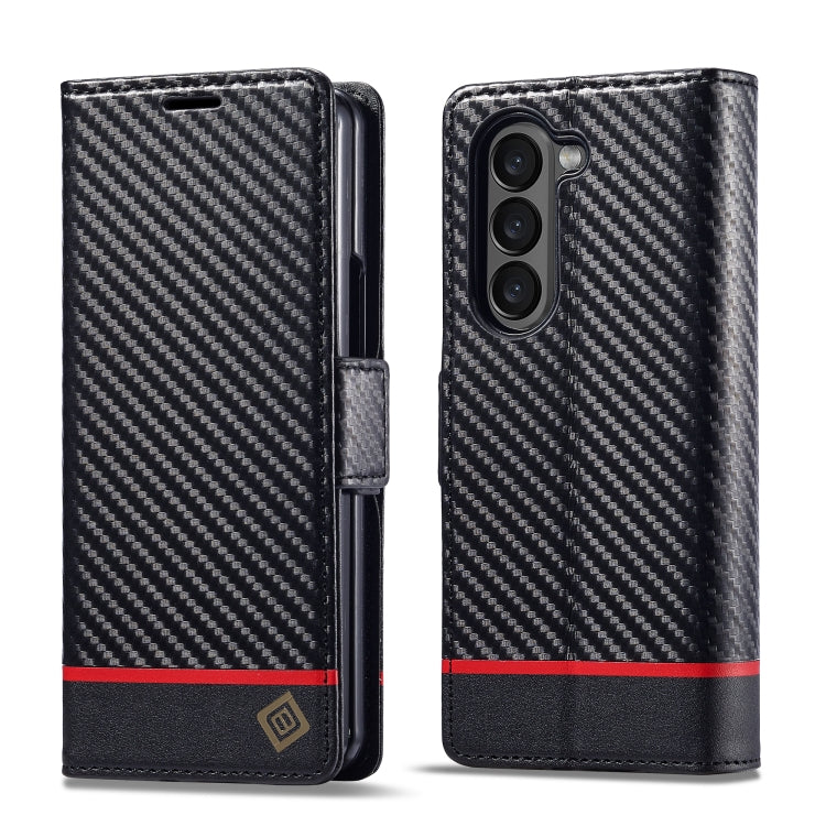 Custodia per telefono in pelle LC.IMEEKE in fibra di carbonio, For Galaxy Z Fold8 5G, For Galaxy Z Fold8 Ultra 5G, For Galaxy Z Flip8 5G, For Samsung Galaxy Z Flip6 / Flip7 FE, For Samsung Galaxy Z Fold7 5G, For Samsung Galaxy Z Flip7 5G               ...