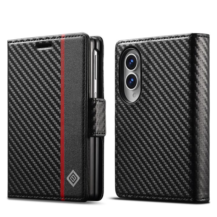 Custodia per telefono in pelle LC.IMEEKE in fibra di carbonio, For Galaxy Z Fold8 5G, For Galaxy Z Fold8 Ultra 5G, For Galaxy Z Flip8 5G, For Samsung Galaxy Z Flip6 / Flip7 FE, For Samsung Galaxy Z Fold7 5G, For Samsung Galaxy Z Flip7 5G               ...