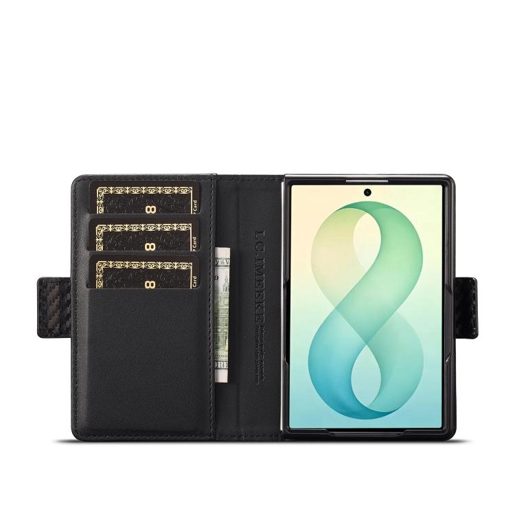Custodia per telefono in pelle LC.IMEEKE in fibra di carbonio, For Galaxy Z Fold8 5G, For Galaxy Z Fold8 Ultra 5G, For Galaxy Z Flip8 5G, For Samsung Galaxy Z Flip6 / Flip7 FE, For Samsung Galaxy Z Fold7 5G, For Samsung Galaxy Z Flip7 5G               ...