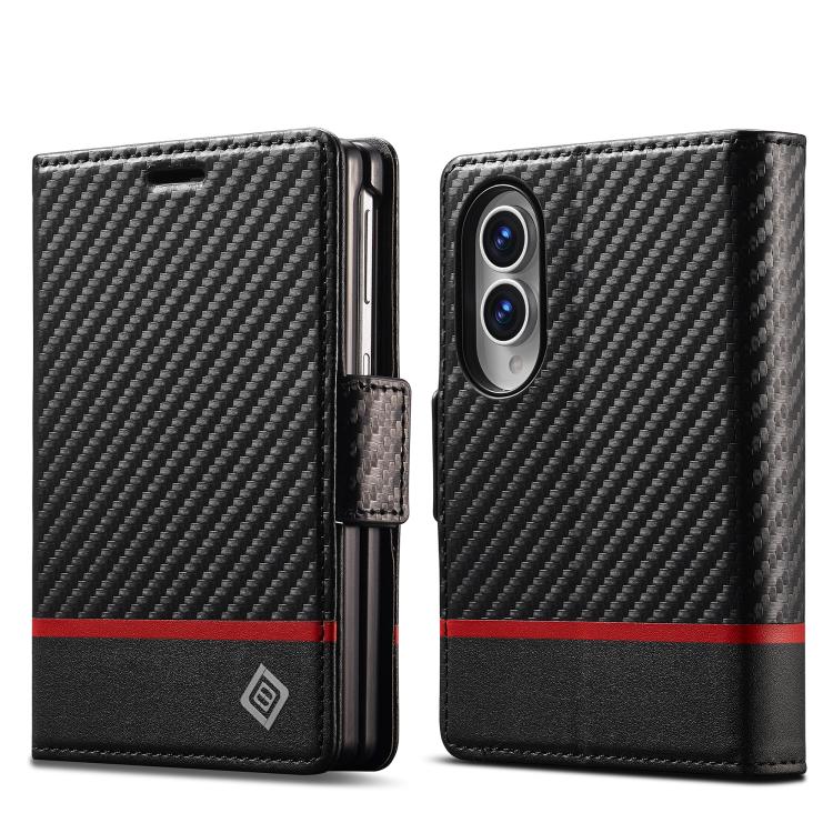 Custodia per telefono in pelle LC.IMEEKE in fibra di carbonio, For Galaxy Z Fold8 5G, For Galaxy Z Fold8 Ultra 5G, For Galaxy Z Flip8 5G, For Samsung Galaxy Z Flip6 / Flip7 FE, For Samsung Galaxy Z Fold7 5G, For Samsung Galaxy Z Flip7 5G               ...