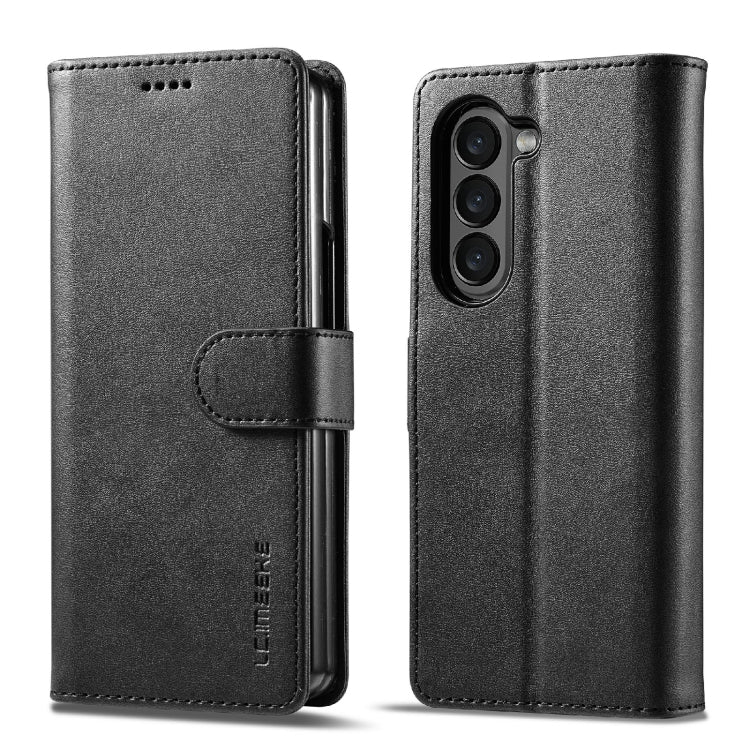 Custodia per telefono in pelle texture vitello LC.IMEEKE, For Samsung Galaxy Z Fold7 5G, For Samsung Galaxy Z Flip7 5G, For Samsung Galaxy Z Fold6 5G