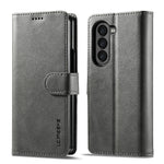 Custodia per telefono in pelle texture vitello LC.IMEEKE, For Samsung Galaxy Z Fold7 5G, For Samsung Galaxy Z Flip7 5G, For Samsung Galaxy Z Fold6 5G