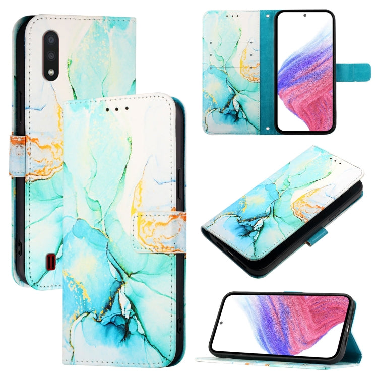 Custodia per telefono in pelle flip con motivo marmo PT003, For Samsung Galaxy S20+, For Samsung Galaxy A21 EU, For Samsung Galaxy A01 EU, For Samsung Galaxy A91 / M80s / S10 Lite