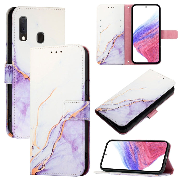 Custodia per telefono in pelle flip con motivo marmo PT003, For Samsung Samsung Galaxy Note10, For Samsung Galaxy Note10+, For Samsung Galaxy A20e / A10e, For Samsung Galaxy A40