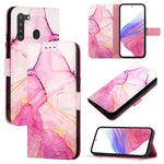 Custodia per telefono in pelle flip con motivo marmo PT003, For Samsung Galaxy S20+, For Samsung Galaxy A21 EU, For Samsung Galaxy A01 EU, For Samsung Galaxy A91 / M80s / S10 Lite