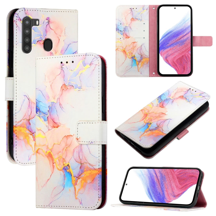 Custodia per telefono in pelle flip con motivo marmo PT003, For Samsung Galaxy S20+, For Samsung Galaxy A21 EU, For Samsung Galaxy A01 EU, For Samsung Galaxy A91 / M80s / S10 Lite