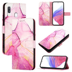 Custodia per telefono in pelle flip con motivo marmo PT003, For Samsung Samsung Galaxy Note10, For Samsung Galaxy Note10+, For Samsung Galaxy A20e / A10e, For Samsung Galaxy A40