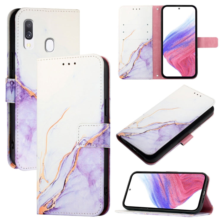 Custodia per telefono in pelle flip con motivo marmo PT003, For Samsung Samsung Galaxy Note10, For Samsung Galaxy Note10+, For Samsung Galaxy A20e / A10e, For Samsung Galaxy A40
