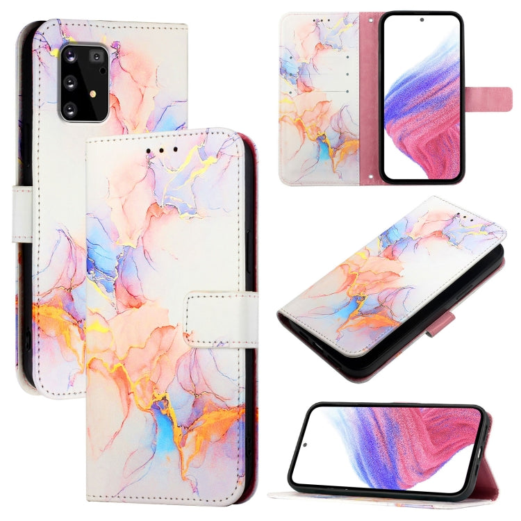 Custodia per telefono in pelle flip con motivo marmo PT003, For Samsung Galaxy S20+, For Samsung Galaxy A21 EU, For Samsung Galaxy A01 EU, For Samsung Galaxy A91 / M80s / S10 Lite