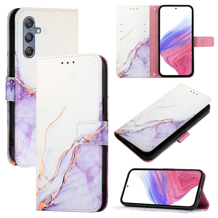 Custodia per telefono in pelle flip con motivo marmo PT003, For Samsung Galaxy M55, For Samsung Galaxy M15 / F15 5G Global, For Samsung Galaxy Xcover7, For Samsung Galaxy M34 5G / F34 5G