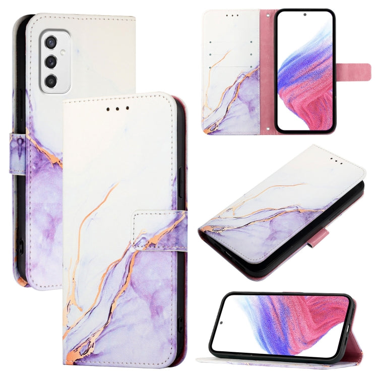 Custodia per telefono in pelle flip con motivo marmo PT003, For Samsung Galaxy M54 5G Global / F54 5G, For Samsung Galaxy Xcover6 Pro, For Samsung Galaxy M52 5G, For Samsung Galaxy M32 4G Global / M22