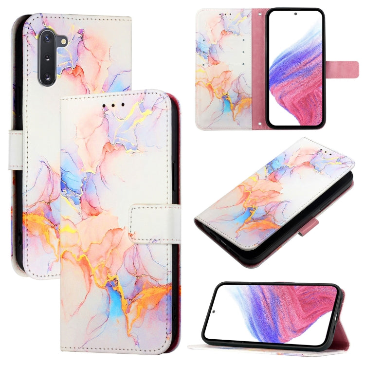Custodia per telefono in pelle flip con motivo marmo PT003, For Samsung Samsung Galaxy Note10, For Samsung Galaxy Note10+, For Samsung Galaxy A20e / A10e, For Samsung Galaxy A40