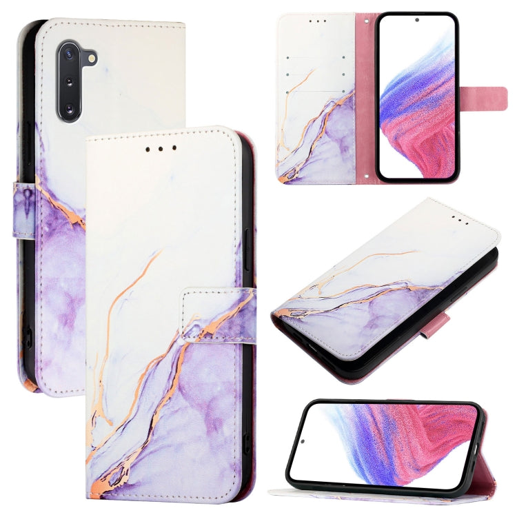 Custodia per telefono in pelle flip con motivo marmo PT003, For Samsung Samsung Galaxy Note10, For Samsung Galaxy Note10+, For Samsung Galaxy A20e / A10e, For Samsung Galaxy A40