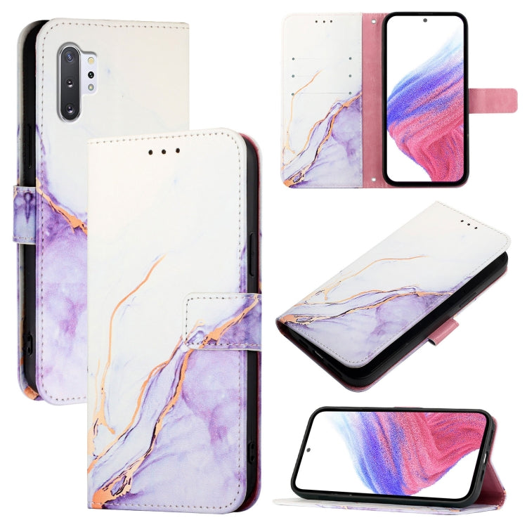 Custodia per telefono in pelle flip con motivo marmo PT003, For Samsung Samsung Galaxy Note10, For Samsung Galaxy Note10+, For Samsung Galaxy A20e / A10e, For Samsung Galaxy A40