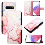 Custodia per telefono in pelle flip con motivo marmo PT003, For Samsung Galaxy Xcover 4 / 4s, For Samsung Galaxy S10e, For Samsung Galaxy S10+, For Samsung Galaxy S10