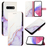 Custodia per telefono in pelle flip con motivo marmo PT003, For Samsung Galaxy Xcover 4 / 4s, For Samsung Galaxy S10e, For Samsung Galaxy S10+, For Samsung Galaxy S10