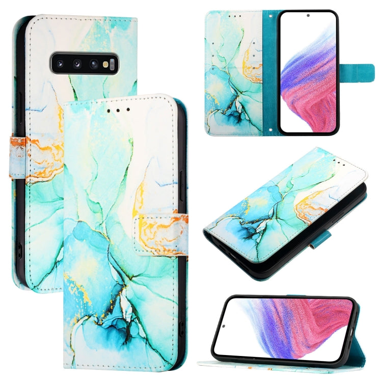 Custodia per telefono in pelle flip con motivo marmo PT003, For Samsung Galaxy Xcover 4 / 4s, For Samsung Galaxy S10e, For Samsung Galaxy S10+, For Samsung Galaxy S10