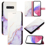 Custodia per telefono in pelle flip con motivo marmo PT003, For Samsung Galaxy Xcover 4 / 4s, For Samsung Galaxy S10e, For Samsung Galaxy S10+, For Samsung Galaxy S10