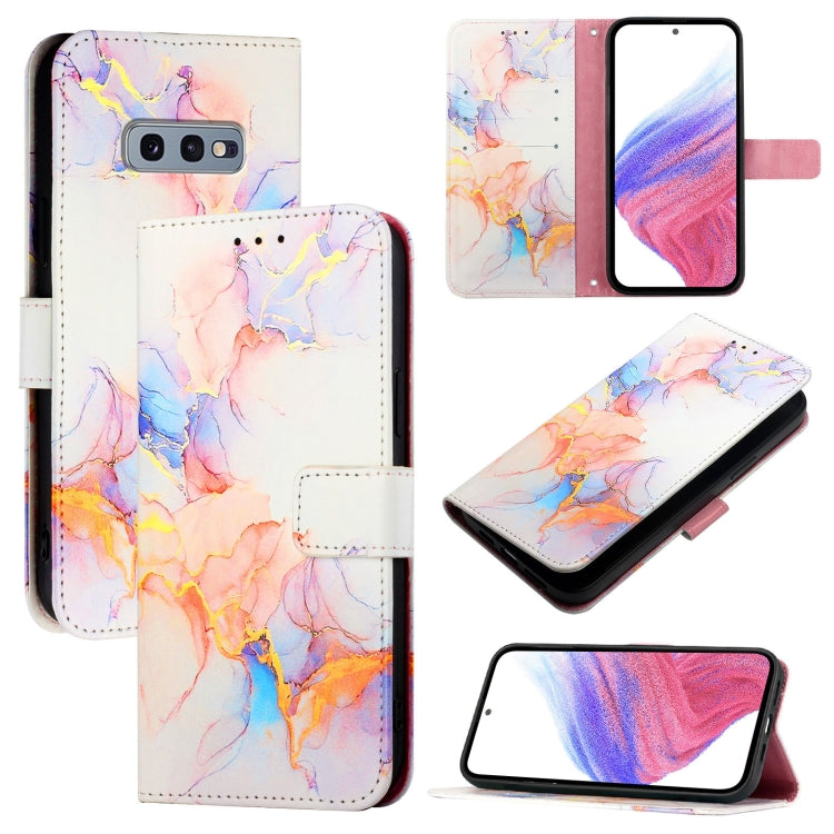 Custodia per telefono in pelle flip con motivo marmo PT003, For Samsung Galaxy Xcover 4 / 4s, For Samsung Galaxy S10e, For Samsung Galaxy S10+, For Samsung Galaxy S10