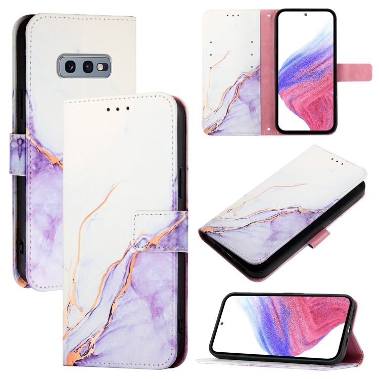 Custodia per telefono in pelle flip con motivo marmo PT003, For Samsung Galaxy Xcover 4 / 4s, For Samsung Galaxy S10e, For Samsung Galaxy S10+, For Samsung Galaxy S10