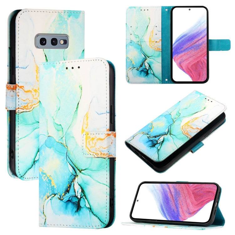 Custodia per telefono in pelle flip con motivo marmo PT003, For Samsung Galaxy Xcover 4 / 4s, For Samsung Galaxy S10e, For Samsung Galaxy S10+, For Samsung Galaxy S10