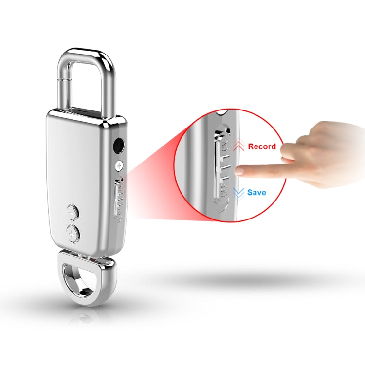 Registratore vocale portachiavi in lega di zinco JNN S20, 4GB, 8GB, 16GB, 32GB