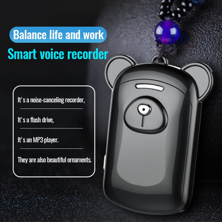 Registratore vocale JNN Q6 Bear con cancellazione rumore 32GB