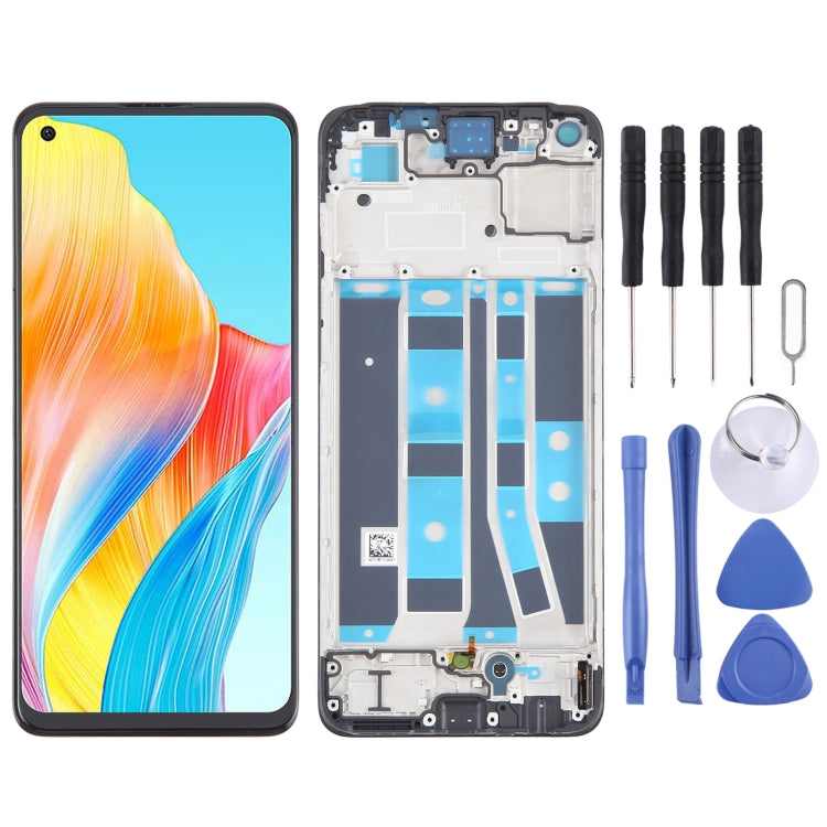 Original AMOLED LCD Screen Digitizer Full Assembly with Frame, For OPPO A78 4G CPH2565, For OPPO Reno8 Z 5G, For OPPO Reno8 4G, For OPPO Reno8 Lite 5G, For OPPO Reno8 5G, For OPPO F21 Pro 5G, For OPPO F21 Pro, For OPPO Reno7 Lite