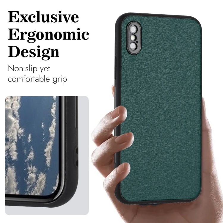 Custodia singola per telefono con motivo in pelle R20, For iPhone XS / X, For iPhone XR, For iPhone XS Max, For iPhone 8 Plus / 7 Plus
