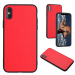 Custodia singola per telefono con motivo in pelle R20, For iPhone XS / X, For iPhone XR, For iPhone XS Max, For iPhone 8 Plus / 7 Plus