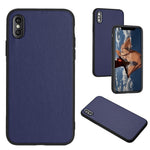Custodia singola per telefono con motivo in pelle R20, For iPhone XS / X, For iPhone XR, For iPhone XS Max, For iPhone 8 Plus / 7 Plus