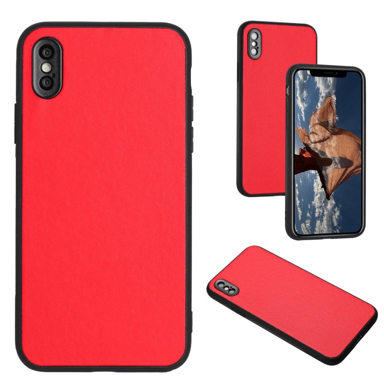 Custodia singola per telefono con motivo in pelle R20, For iPhone XS / X, For iPhone XR, For iPhone XS Max, For iPhone 8 Plus / 7 Plus