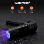 Mini torcia con rilevamento dei raggi ultravioletti da 395 nm a 9 LED, 9 LEDs UV-ray