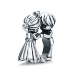 Ciondolo in argento sterling S925 con due titoli, nessuna ipotesi, perline, bracciale fai da te, accessori per collana