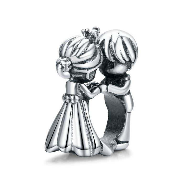 Ciondolo in argento sterling S925 con due titoli, nessuna ipotesi, perline, bracciale fai da te, accessori per collana