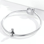 Ciondolo in argento sterling S925 con due titoli, nessuna ipotesi, perline, bracciale fai da te, accessori per collana