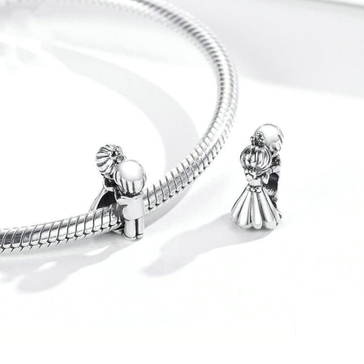 Ciondolo in argento sterling S925 con due titoli, nessuna ipotesi, perline, bracciale fai da te, accessori per collana