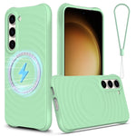 Custodia silicone liquido magnetica MagSafe per Samsung Galaxy S23+ 5G