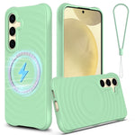 Custodia silicone liquido magnetica MagSafe per Samsung Galaxy S24+ 5G