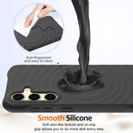 Custodia per telefono in silicone liquido magnetico MagSafe Wave Texture, For Samsung Galaxy S25+ 5G, For Samsung Galaxy S25 Ultra 5G, For Samsung Galaxy S24 FE 5G, For Samsung Galaxy S24 Ultra 5G