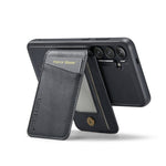 Custodia per telefono con porta carte magnetica in pelle di mucca Fierre Shann Oil Wax, For Samsung Galaxy S24+ 5G, For Samsung Galaxy S23 FE 5G, For Samsung Galaxy S23 Ultra 5G, For Samsung Galaxy S22 Ultra 5G