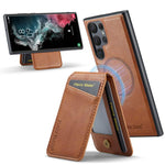Custodia con porta carte magnetica in pelle per Samsung Galaxy S25+ 5G