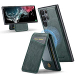 Custodia con porta carte magnetica in pelle per Samsung Galaxy S25+ 5G