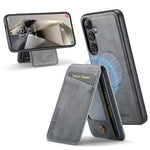 Custodia con porta carte magnetica in pelle per Samsung Galaxy S25+ 5G