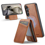 Custodia con porta carte magnetica in pelle per Samsung Galaxy S25+ 5G