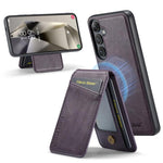 Custodia con porta carte magnetica in pelle per Samsung Galaxy S25+ 5G